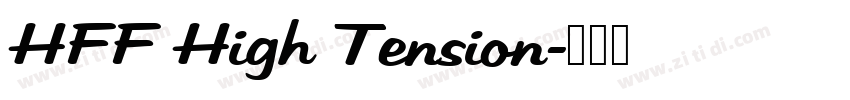 HFF High Tension字体转换